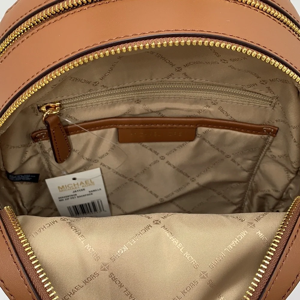 MICHAEL KORS JAYCEE MEDIUM BACKPACK VANILLA SIGNATURE COLOR NWT